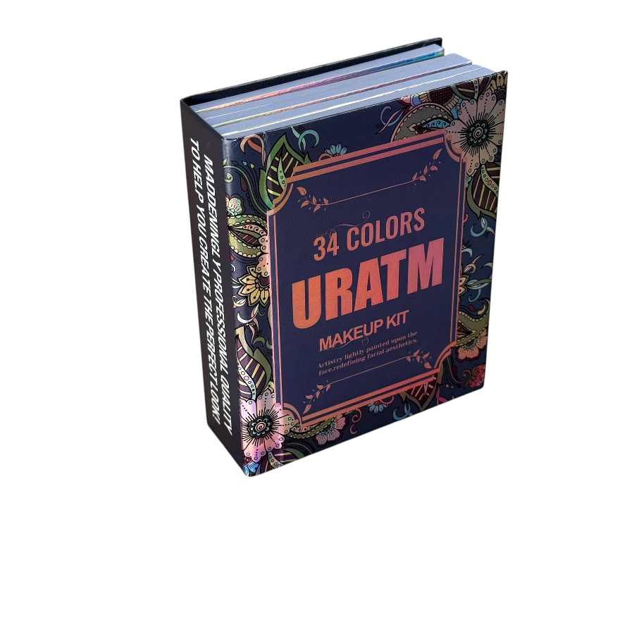Палетка книжка Uratm 5 в 1 тени, помада, хайлайтер